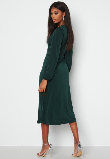 Bubbleroom Occasion Giulia Long Sleeve Dress Dark green 46