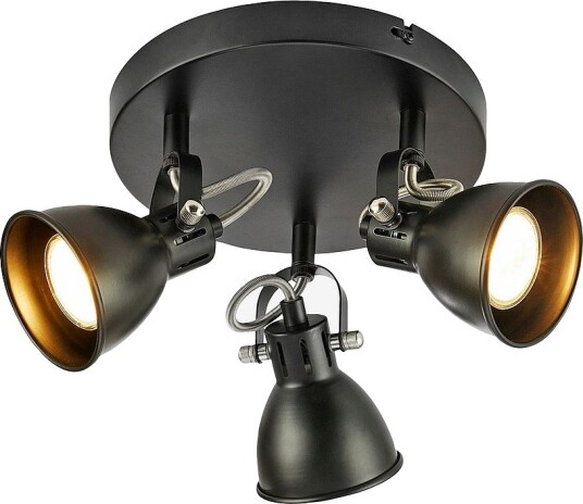 Markslöjd Taklampe Mion 3L Svart Spotlys