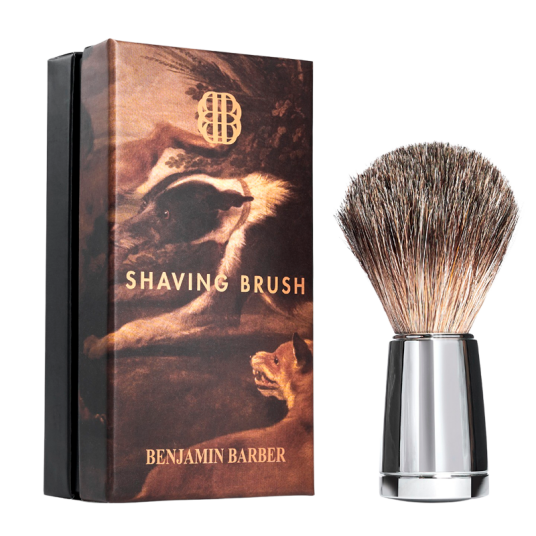 Benjamin Barber Classic Shaving Brush Chrome 1 stk