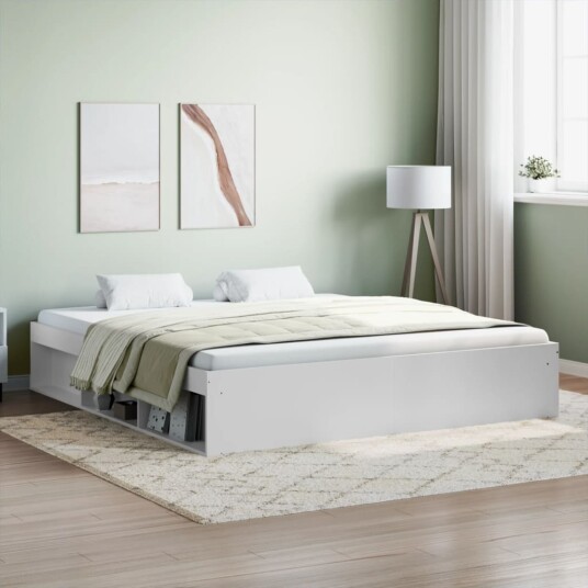 vidaXL Sengeramme hvit 180x200 cm 8721012158368