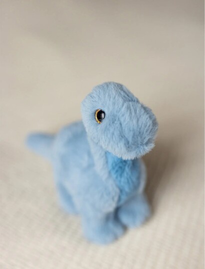 Teddykompaniet Dino, Brachiosaurus, Blå, Liten - Blue - 25 CM
