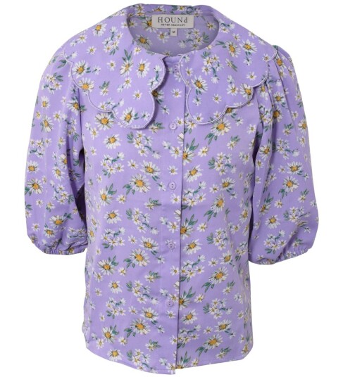 Hound Skjorte Flower Lavender 18 år 188 Skjorte K/E Lilla