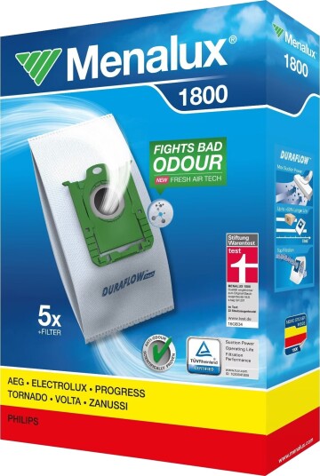Menalux støvsugerposer 1800 til Electrolux/Philips-støvsugere Menalux støvsugerposer 1800 til Electrolux/Philips-støvsugere