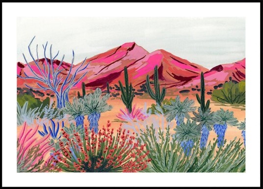 Bright Desert Plakat Plakat / 40x50cm