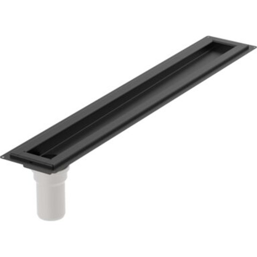 Blücher Waterline Baderomsskinne 700 Sort Betong Ø50 mm Vertikal Stål