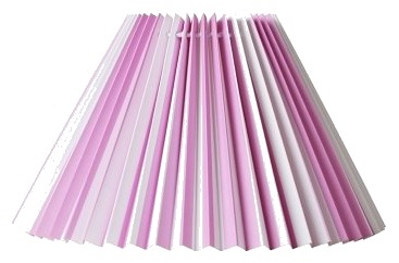 Plisségardin Stripet Hacienda Side 21 Cm Lys/Hvit