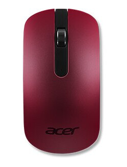 Acer Slim Optical Mouse - Amr, Ambidekstriøs, Optisk, Rf Kabel-Fri, 1000 Dpi, Rød