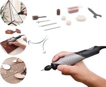 Dremel Stylo+ 2050-15 Graveringsverktøy 9W med 15 Tilbehør Dremel Stylo+ 2050-15 Graveringsverktøy 9W med 15 Tilbehør
