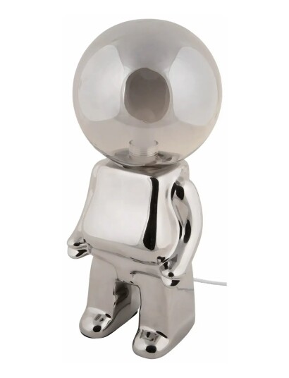 Leitmotiv Table Lamp Ross Led Silver H27Cm