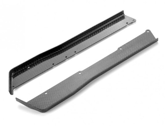 Xray 361271 Chassis Side Guard L+R Carbon Fibre XB4
