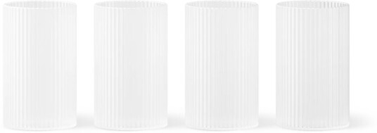 Ferm Living Ripple verrines serveringsglass 14 cl 4-stk. Frosted Ferm Living Ripple verrines serveringsglass 14 cl 4-stk. Frosted