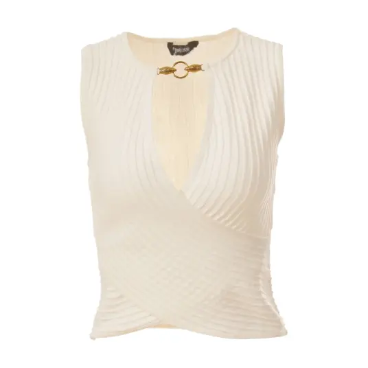Just Cavalli Dame Topper Hvit S Just Cavalli Dame Topper Hvit S