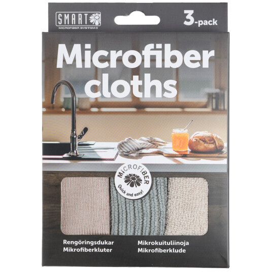 SMART MICROFIBER MICROFIBERKLUT MIX 3-PK