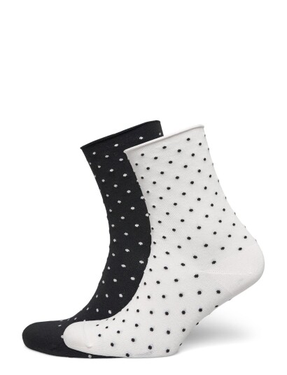 Gina Tricot 2 Pack Dotted Socks Black 36 38 Gina Tricot 2 Pack Dotted Socks Black 36 38