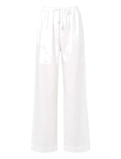 Rosemunde Rwesther Linen Long Trousers White 44 Rosemunde Rwesther Linen Long Trousers White 44