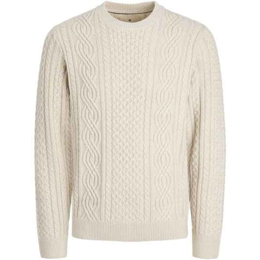 Jack & Jones Junior Silver Lining Melange Jprblusean Strikk Cable Crew Neck Jnr 152