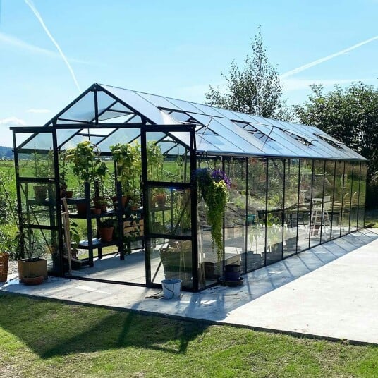 Marvell Drivhus 19m²   Antrasitt
