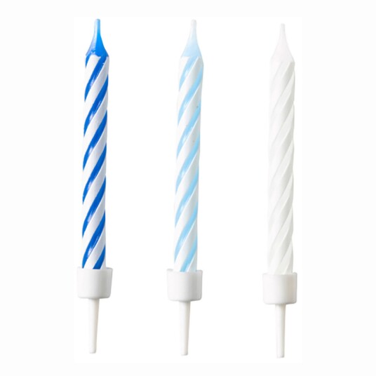 Kakelys Spiral Blå 10 pakning Kakelys Spiral Blå 10 pakning