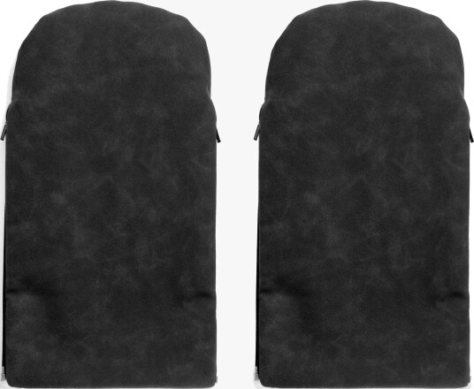 KONG.WALTHER Østerbro Faux Suede Barnevognvotter Black