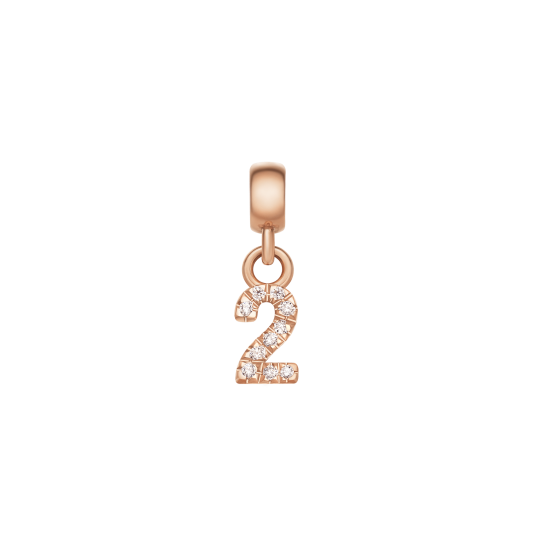 Daniel Wellington DW Charm Number 2 Rose Gold Daniel Wellington DW Charm Number 2 Rose Gold