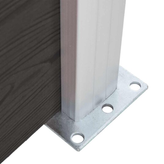 vidaXL Gjerdepanel WPC 175x146 cm svart vidaXL Gjerdepanel WPC 175x146 cm svart