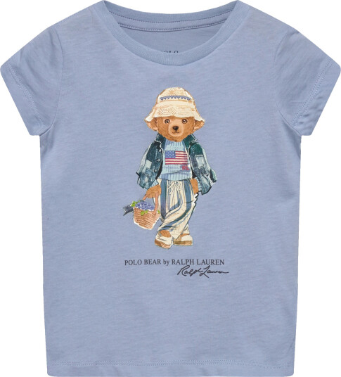 Ralph Lauren Kids Polo Bear Cotton Jersey Tee Blue 109 116