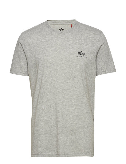 Alpha Industries Basic T Shirt Sl   Grey   XXL