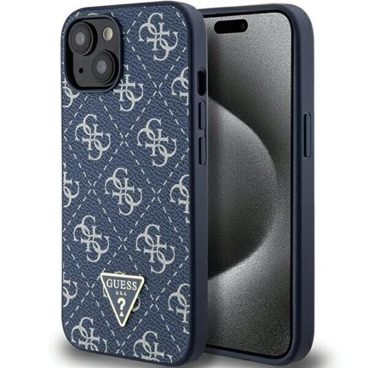 Guess Guhcp15mpg4gpb Iphone 15 Plus / 14 Plus 6.7" Blue/Blue Hardcase 4G Triangle Metal Logo