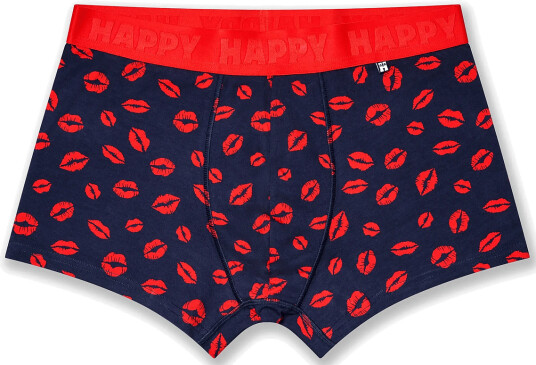 Happy Socks 1 Pack Kisses Short Boxer Navy XL Happy Socks 1 Pack Kisses Short Boxer Navy XL