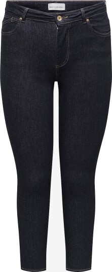 Only Carmakoma Jeans Carwilly Reg Skinny Ank Dnm Box Noo Blå