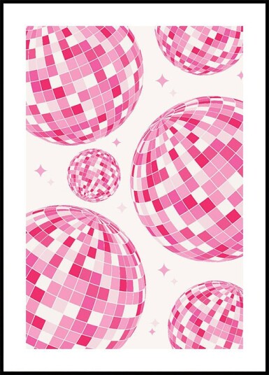 Disco Balls Plakat Plakat / 50x70cm