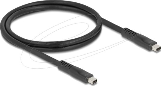 Delock Mini DisplayPort 16K 60Hz Kabel 1m - 80 Gbps - Svart