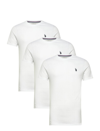 U.S. Polo Assn. Uspa T-Shirt Arjun 3-Pack - White - XXL U.S. Polo Assn. Uspa T-Shirt Arjun 3-Pack - White - XXL