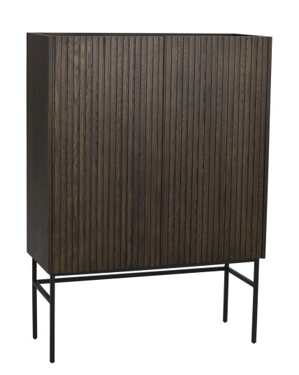Rowico Home Halifax kabinett Eik/svart metall 100 x 40 cm Natur