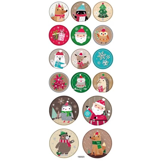 Creativ Company Stickers jul 10x23 cm 1 ark