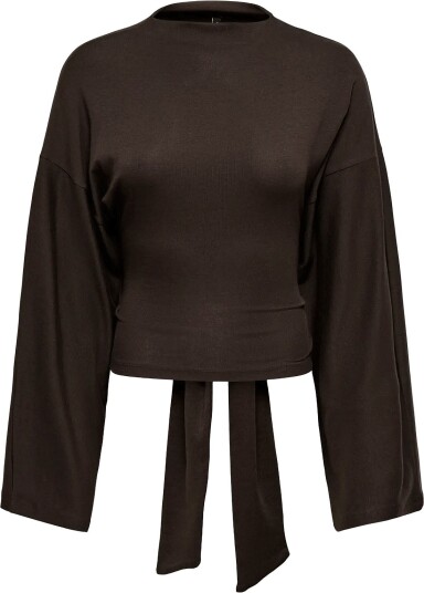 ONLY Onlestrid L/S Tie Top Jrs Brown S