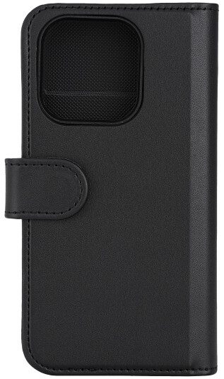 Deltaco Wallet case, 2-in-1, iPhone 15 Pro, magnetic cover, black