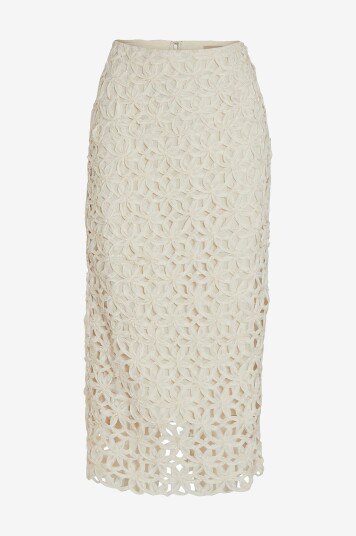 Rouge Vila - Skjørt viShina HW Midi Skirt - Beige