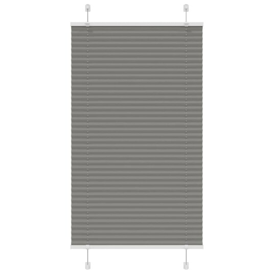plisségardin antrasitt 80x150 cm Stoff Bredde 79,4 Polyester