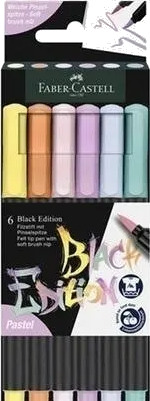 Faber Castell Black Edition Penselpenn Pastell 6 Stk Faber Castell Black Edition Penselpenn Pastell 6 Stk