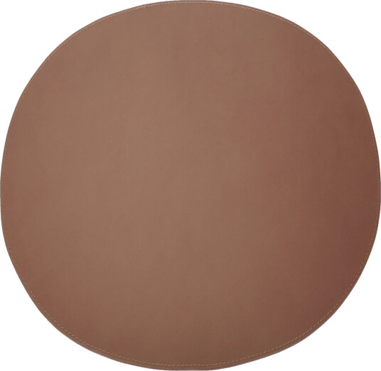 Ørskov Ørskov spisebrikke skinn rund cognac Ørskov Ørskov spisebrikke skinn rund cognac
