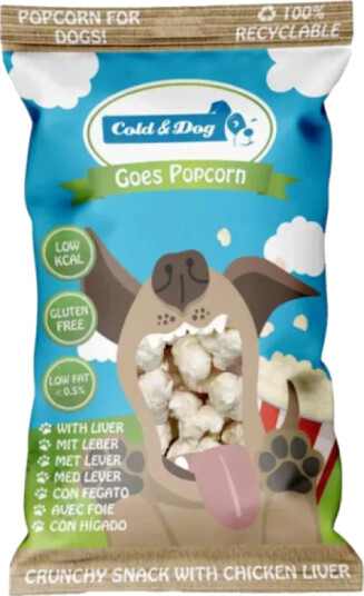 Varangersportslager Cold & Dog Popcorn Kyllinglever 50 G
