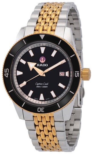 Rado Herreklokke R32137153 Captain Cook Sort/Rose gulltonet stål