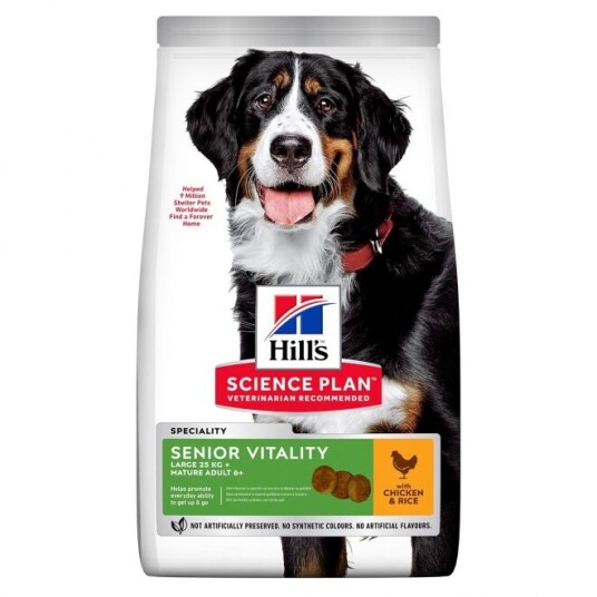 Hill's Science Plan Senior Vitality Hundefôr Large Breed Kylling 14 kg Hill's Science Plan Senior Vitality Hundefôr Large Breed Kylling 14 kg