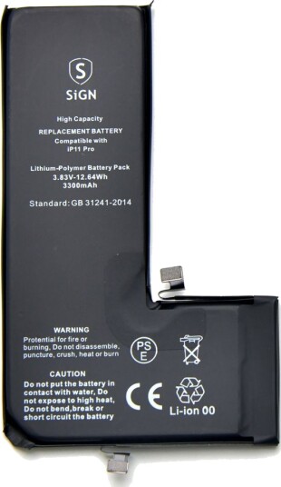 iPhone 11 Pro batteri med høy kapasitet - 3300mAh iPhone 11 Pro batteri med høy kapasitet - 3300mAh