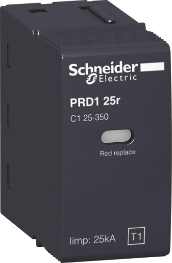 Schneider Electric 16315 Reservepatron for type 1 PRD 25, Stikkontakter & kabler