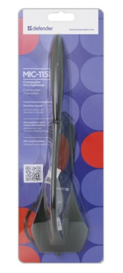 Defender Mic-115 - Mikrofon - Sort