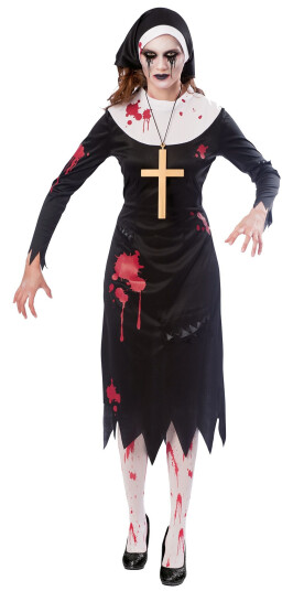 Amscan International Zombie Nonne Karnevalskostyme Large Amscan International Zombie Nonne Karnevalskostyme Large