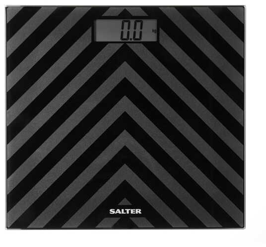 Salter Chevron Personvekt 180 kg Sort m??nster Salter Chevron Personvekt 180 kg Sort m??nster