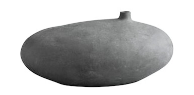 Submarine Vase Fat Dark grey